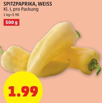 PENNY Spitzpaprika, Weiss 500 g Angebot