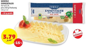PENNY Woerle Emmentaler 250 g Angebot
