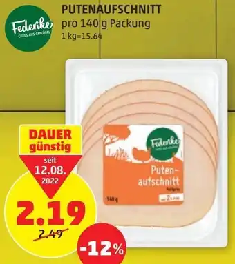 PENNY Putenaufschnitt 140 g Angebot