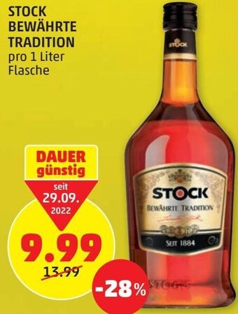 PENNY Stock Bewährte Tradition 1 Liter Angebot