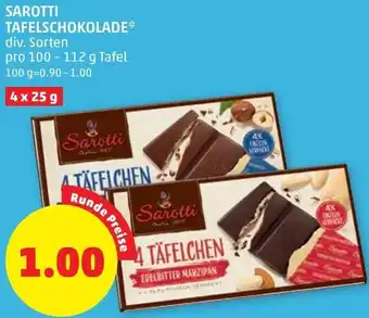 PENNY Sarotti Tafelschokolade 100-112 g Angebot