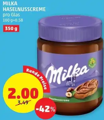 PENNY Milka Haselnusscreme 350 g Angebot