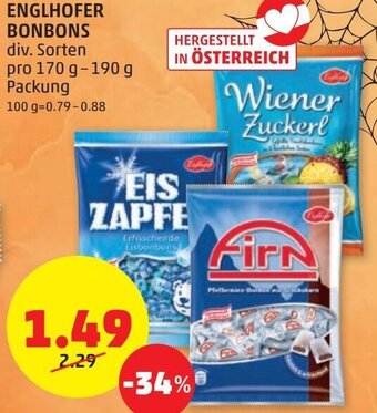 PENNY Englhofer Bonbons 170-190g Angebot