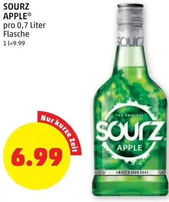 PENNY Sourz Apple 0,7 Liter Angebot