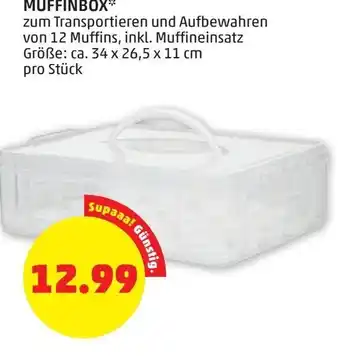 PENNY Muffinbox 34 x 26,5 x 11 cm Angebot