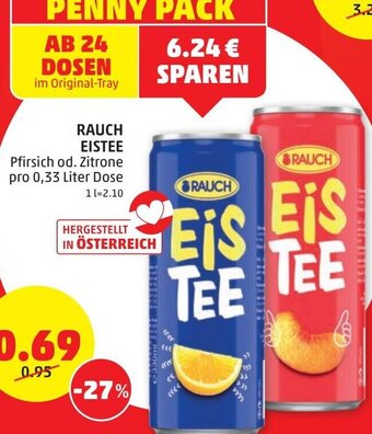 PENNY Rauch Eistee 0,33 Liter Angebot