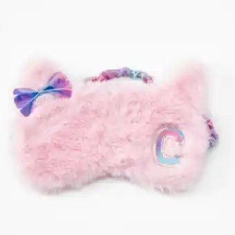 Claire's Initial cat sleeping mask - pink, c Angebot