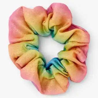 Claire's Medium lurex rainbow hair scrunchie Angebot