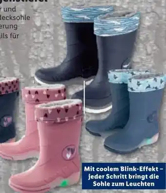 Lidl Kinder blinkregenstiefel Angebot