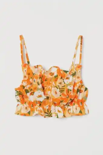 H&M Cropped top mit volants Angebot