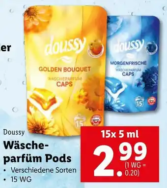 Lidl Wäsche-Parfüm Pods 15x5 ml Angebot