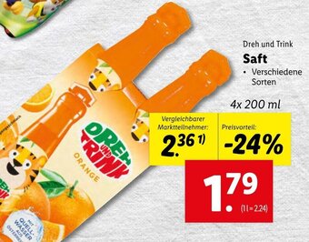 Lidl Saft 4x200 ml Angebot