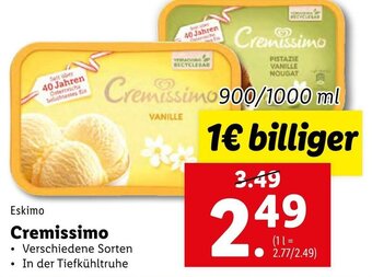 Lidl Cremissimo 900/1000ml Angebot