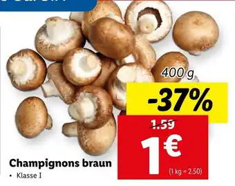 Lidl Champignons Braun 400g Angebot