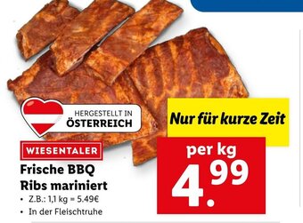 Lidl Frische BBQ Ribs Mariniert Angebot