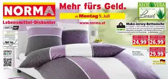 Norma Mako-Jersey-Bettwäsche 70x90cm Angebot