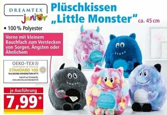 Norma Plüschkissen Little Monster 45cm Angebot