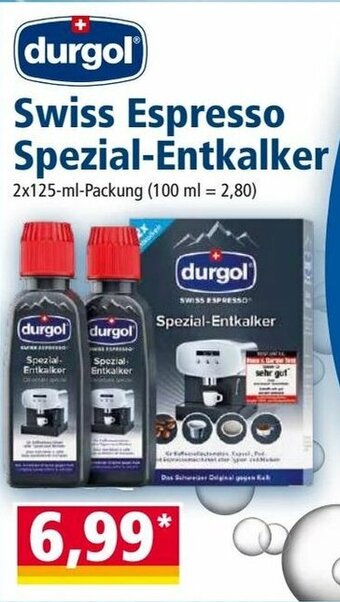 Norma Swiss Espresso Spezial-Entkalker Angebot