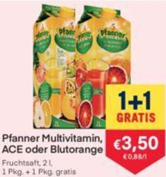 MPreis Pfanner Multivitamin, ACE oder Blutorange 2 l Angebot