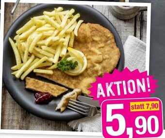 Sutterlüty Schnitzel vom Schwein mit Pommes Angebot