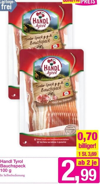 Sutterlüty Handl Tyrol Bauchspeck 100 g Angebot