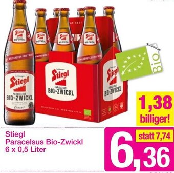 Sutterlüty Stiegl Paracelsus Bio-Zwickl 6 x 0,5 Liter Angebot