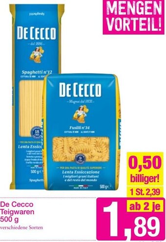 Sutterlüty De Cocco Teigwaren 500 g Angebot