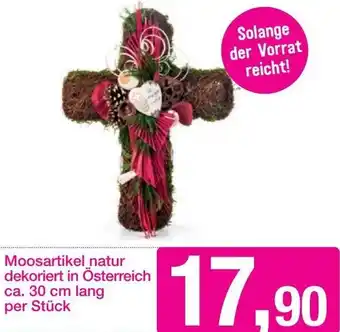 Sutterlüty Moosartikel natur dekoriert in Österreich 30 cm Lang Angebot