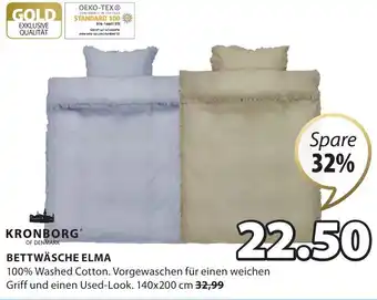 JYSK Kronborg Bettwäsche Elma 140 x 200 cm Angebot