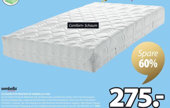 JYSK Schaumstoffmatratze Sembella F200 90x190/200 cm Angebot