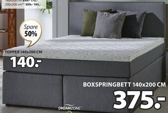 JYSK Boxspringbett Plus C20 140x200 cm Angebot