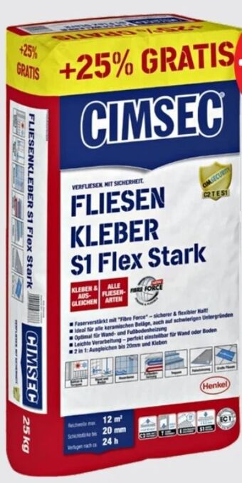 Hagebau Fliesenkleber s1 flex stark Angebot