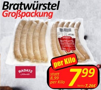 Wurstico Bratwürstel per kilo Angebot