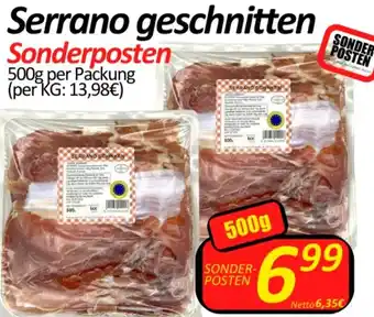 Wurstico Serrano geschnitten 500 g Angebot
