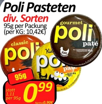 Wurstico Poli Pasteten 95 g Angebot