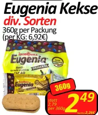 Wurstico Eugenia Kekse 360 g Angebot