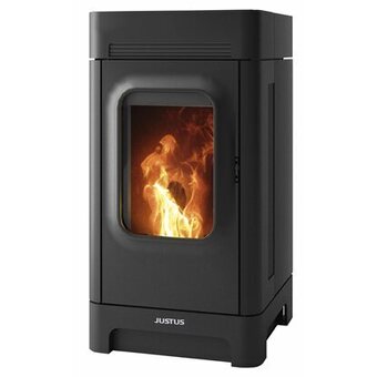 OBI Justus pelletofen canis stahl schwarz 6 kw Angebot