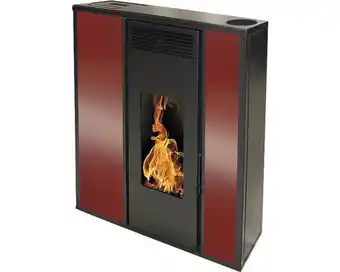 Hornbach Pelletofen interstoves tessa 10 stahl bordeaux 8,8 kw mit konzentrische abgasleitung Angebot