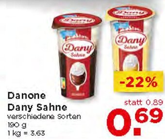 Unimarkt Danone Dany Sahne 190 g Angebot