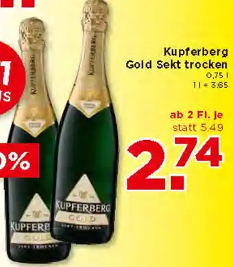 Unimarkt Kupferberg Gold Sekt Trocken 0,75 L Angebot