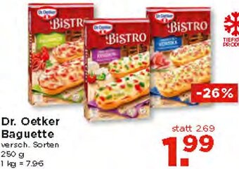 Unimarkt Dr. Oetker Baguette 250 g Angebot