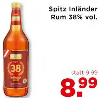 Unimarkt Spitz Inländer Rum 38% vol. 1L Angebot