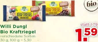 Unimarkt Willi Dungl Bio Kraftriegel 30 g Angebot