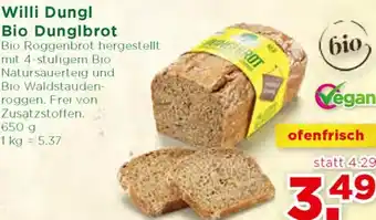 Unimarkt Willi Dungl Bio Dunglbrot 650 g Angebot