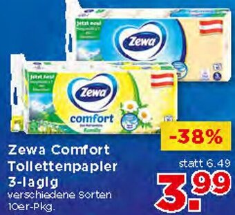 Unimarkt Zewa Comfort Toilettenpapier 3-lagig Angebot