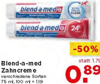 Unimarkt Blend-a-med Zahncreme 75ml Angebot