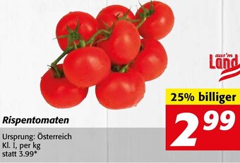 Strasser Markt Rispentomaten per kg Angebot