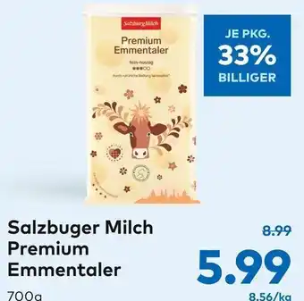 T&G Salzbuger Milch Premium Emmentaler 700 g Angebot