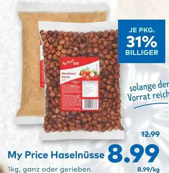 T&G My Price Haselnüsse 1kg Angebot
