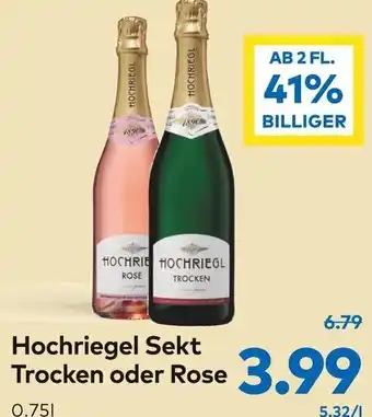T&G Hochriegel Sekt Trocken oder Rose 0.75l Angebot